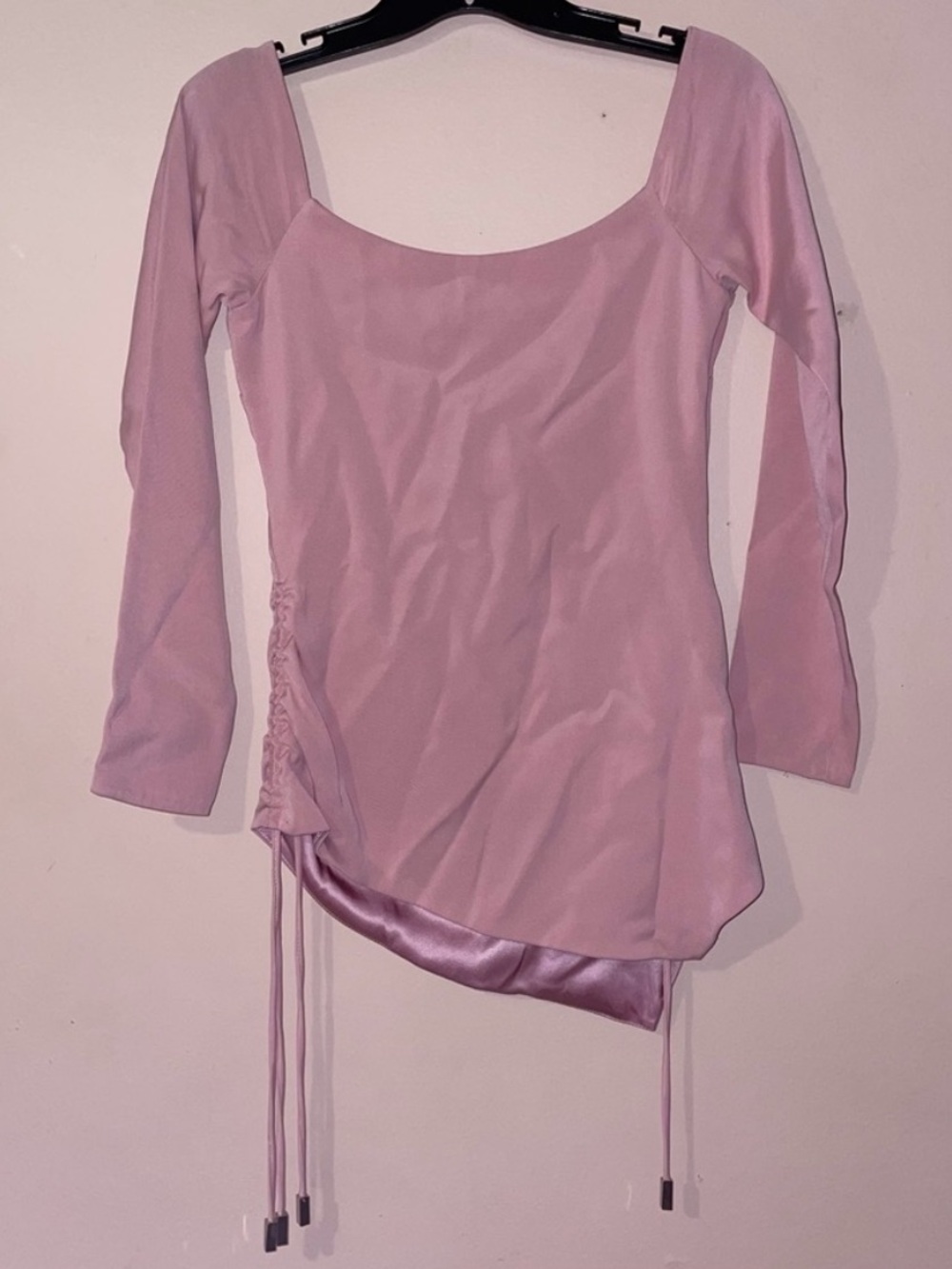 Cushnie Et Ochs Pink Off Shoulder Drawstring Halter Stretch Crepe Top Size 2 - Picture 9 of 12